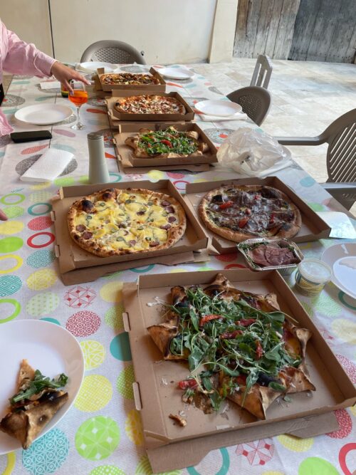 Pizza and pastries!